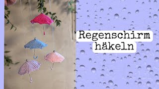 Herbst Deko häkeln  Regenschirm ☂️ [upl. by Acirretal]