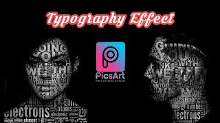 Picsart Tutorial 4  Typography Effect Text Face  Photo Editing [upl. by Liberati347]