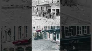 WW2 then and now caen Normandy Utah beachww2britishcaenarmyscaryhistoryshortsytshorts [upl. by Aikyt]