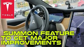 Tesla Summon Feature to Get Major Improvements [upl. by Aiekam]