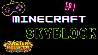 Minecraft Skyblock Ep 1 Jartex Network [upl. by Anisah97]