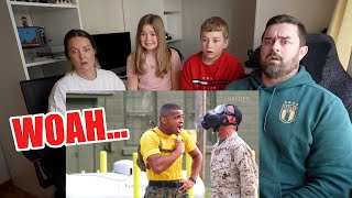 New Zealand Family Reacts to What New Marine Corps Recruits Go Through In Boot Camp [upl. by Eanyl]