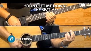 Dont Let Me Down The Beatles  COVER GUITAR  Prof Farofa [upl. by Alexandrina]