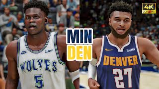 TIMBERWOLVES vs NUGGETS PS5  NBA 2K24 4K UHD [upl. by Suissac]