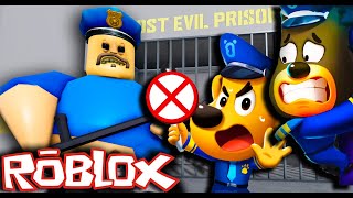 Sheriff Labrador amp Dobie ESCAPE BARRYS PRISON RUN V2 in Roblox [upl. by Elag22]