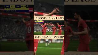 INDONESIA 2  2 LAOS  AFF CHAMPIONSHIP efootball football indonesia shorts [upl. by Yddet]