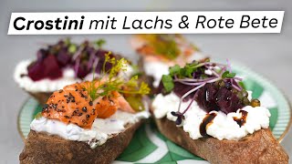 Zwei CrostiniVariationen Gesundes Abendbrot ohne Kochen [upl. by Anyaled]