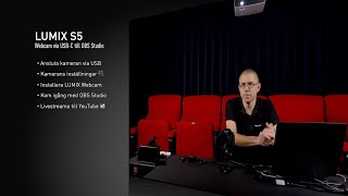 Anslut LUMIX S5 via USB till OBS Studio Swedish [upl. by Yniattirb753]