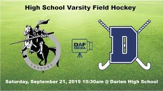 Darien Varsity Field Hockey vs Longmeadow MA [upl. by Annaegroeg485]