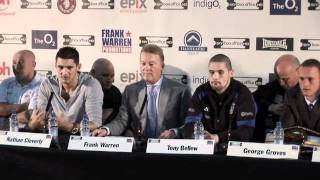 UNCUT  NATHAN CLEVERLY V TONY BELLEW O2 PRESS CONFERENCE FOR iFILM LONDON [upl. by Andryc]