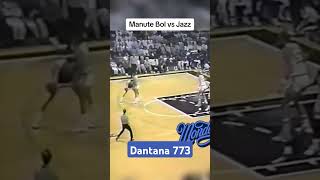 MANUTE BOL vs UTAH JAZZ IN 1989  shorts nbaedits manutebol [upl. by Einalam74]