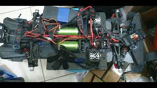 Dual motor rc car dual castle 1721 dual xlx2 arrma limitless gt [upl. by Nyliuqcaj947]