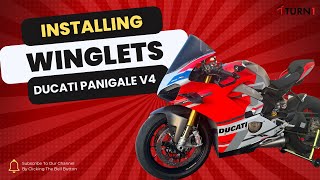 Installing Winglets on a ducati Panigale V4 [upl. by Ayyidas]