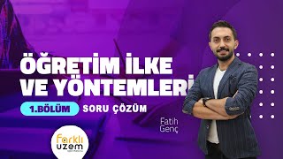 Fatih GENÇ  Soru Çözüm 1Bölüm  KPSS Eğitim Bilimleri  PG  ÖYT Farklı UZEM [upl. by Arras355]