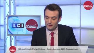 Florian Philippot invité de Guillaume Durand avec LCI 100415 [upl. by Klinges]