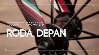 Cara copot pasang wheelset road bike [upl. by Luana]