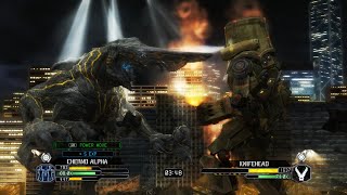 PACIFIC RIM THE VIDEO GAME  STRIKER EURICA amp CHERNO ALPHA vs SCUNNER amp KNIFEHEAD [upl. by Rancell]