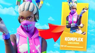 How I UNLOCKED the KOMPLEX Skin on a 180 Ping TOURNAMENT Fortnite Battle Royale [upl. by Owen753]