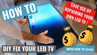 HOW TO FIX SAMSUNG TV WITH BLACK SCREEN TV Disassembly amp Fix [upl. by Lenwood]