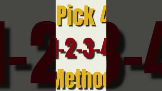 Pick 4 Lottery 1234 MethodFirst of the Month [upl. by Macguiness]