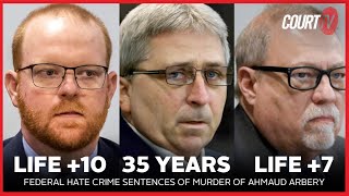 Murder of Ahmaud Arbery Hate Crime Sentencing [upl. by Menard]