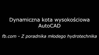 AutoCAD  Kota Wysokościowa  blok dynamiczny tutorial 01 [upl. by Rekoob374]