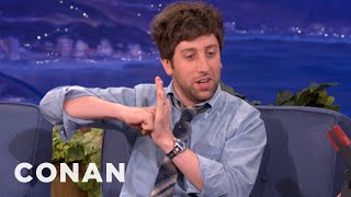 Simon Helberg Fills In For Metta SandifordArtest  CONAN on TBS [upl. by Kosiur151]