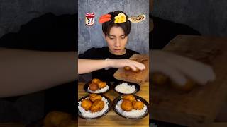 Japanese fried chicken mukbang [upl. by Nagle]