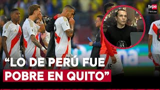 Perú vs Ecuador razones de la derrota en Quito que complica las chances de clasificación [upl. by Petty]