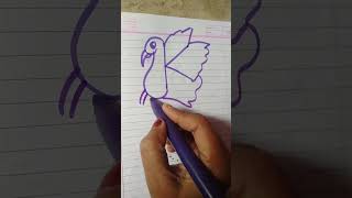 K se mor ka Chitra banana sikhen drawingPeacock drawing essay pencils specifications pencilsket [upl. by Xavler]