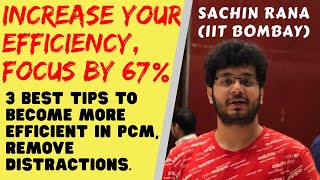 3 Best Tips for Improving Efficiency Focus  JEE Main NEET 2020  Time Management  Motivation [upl. by Ybur]