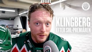 Calle Klingberg efter 51 i premiären i Scandinavium [upl. by Betteanne]