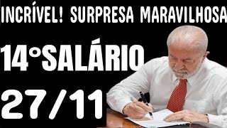 ✅ VITÓRIA HOJE 14°SALÁRIO INSS PAGAMENTOS LIBERADOS DIA 2711 💰 [upl. by Ecinom]