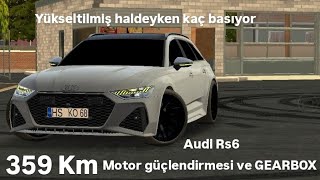 YÜKSELTİLMİŞ HALDEYKEN KAÇ BASIYOR CAR PARKİNG MULTİPLAYER AUDİ RS6 GEARBOX VE MOTOR GÜÇLENDİRMESİ [upl. by Aylsworth]