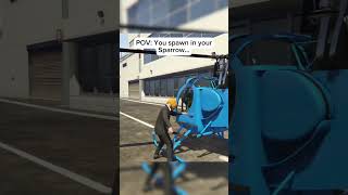 I Spawned My SPARROW In GTA 5 Online And THIS Happened 😡🙏 [upl. by Noteek]