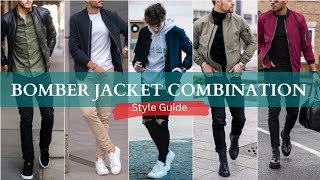 Bomber Jacket Outfit Men  Bomber Jacket Combination [upl. by Regan968]