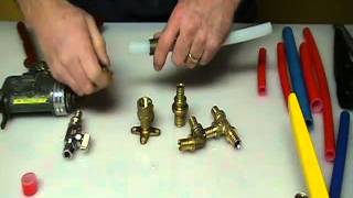 How to join pex plastic pipe five different ways Plumbing Tips [upl. by Ennaeed]