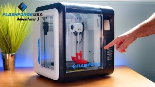 FlashForge Adventurer 3  3D Printer  Unbox and Setup [upl. by Gonzalo188]