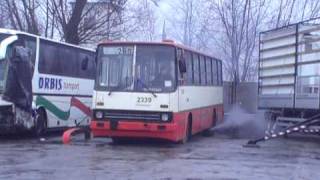 Ikarus 26004 2339  odpalanie  Diesel cold start wwwkultowyikaruscom [upl. by Grefe]