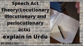 Speech ActsSpeech Act Theory locutionary illocutionary and perlocutionary acts By Bs Learners [upl. by Ivanah925]