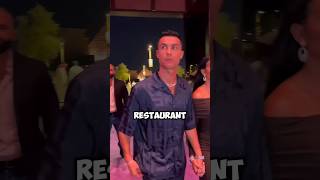 Ronaldo cant pay a restaurant bill on his anniversary 😱😰  Must Watch 🔥  shorts ronaldo [upl. by Aisad]