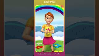 Roly Poly  English Nursery Rhymes animation shortsfeed shorts kidscartoon cartoon [upl. by Einnob]