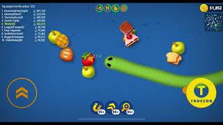 Wormszoneio🐍 Pro Worm Battle Gameplay 214 Best worms game 001 [upl. by Halle723]