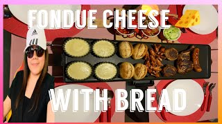 ASMR FONDUE MELTED CHESSY🧀 live cooking cheese bread trending satisfying [upl. by Ivy399]