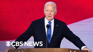 Watch President Biden delivers DNC address [upl. by Yelreveb]