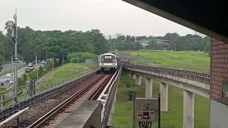 GTO Chopper🟥C151 Set 027028 departing Kranji MRT Station Marina South Pier Bound [upl. by Aliahs]