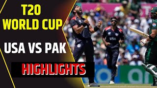 T20 World Cup 2024 Highlights  USA vs PAK Highlights  United States vs Pakistan Highlights [upl. by Torry540]