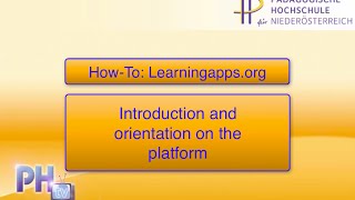 HowTo Learningappsorg  Introduction [upl. by Yecam]