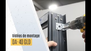 DA 40 GLD – Instruction de montage de baie coulissante à galandage DAKO [upl. by Llemert885]