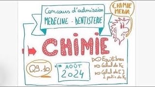 Concours Médecine Dentisterie  28 août 24  Chimie  Partie 4  Q9 et 10 [upl. by Doti]